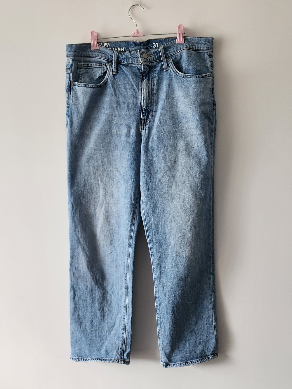 J.Crew Slim Boyfriend Jeans Womens 31 Blue Light Wash Denim Stretch Casual Class
